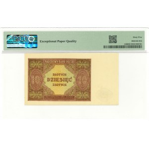 PRL, 10 złotych 1946 - PMG 65EPQ