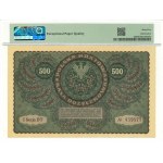 II RP, 500 Polish marks 1919 1st Series BT - PMG 65 EPQ