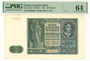 GG, 50 gold 1941 D - PMG 64