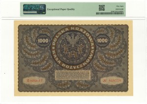 II RP, 1000 Polish marks 1919 III Series AT - PMG 58 EPQ