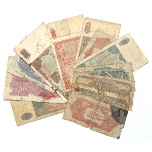 PRL, Zestaw banknotów z lat 1944-1947 (12 egz.)