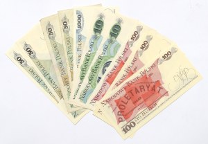 People's Republic of Poland, 1982-1988 banknote set (10 copies).