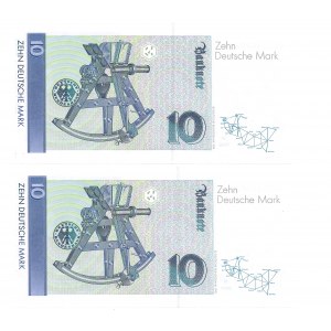 Germany, 10 marks 1999 - set of 2 copies.