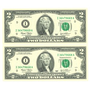 USA 2 dolary 2003 - zestaw 2 egz.