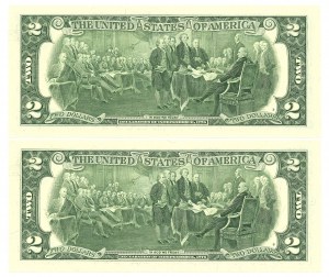 USA $2 2003 - set of 2 copies.