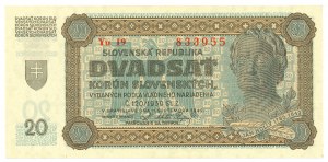 Slovakia, 20 crowns 1942