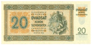 Slovakia, 20 crowns 1942