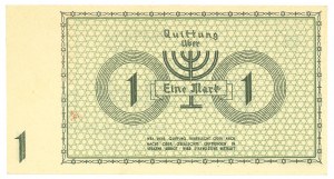 Lodz Ghetto, 1 mark 1940 Ser. A 6 digits