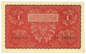II RP, 1 Polish mark 1919 1st Series KX