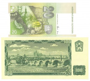 Slovakia, Set of banknotes - 2 copies.