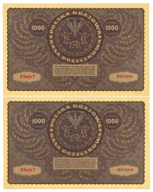 II RP, 1000 Polish marks 1919 II Series Y