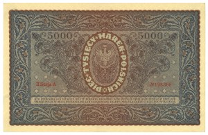 II RP, 5000 Polish marks 1920 II Serja A