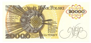 PRL, 20,000 zlotys 1989 T
