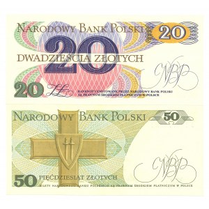 PRL, 20 and 50 zloty 1982 - set of 2 copies.