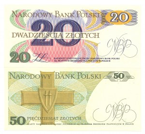 PRL, 20 and 50 zloty 1982 - set of 2 copies.