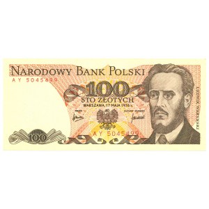 PRL, 100 zlotys 1976 AY