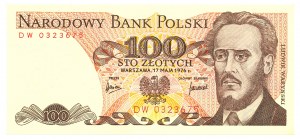 PRL, 100 zlotych 1976 DW