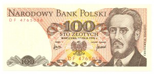 PRL, 100 zlotys 1976 DF