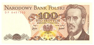 PRL, 100 zlotych 1976 DP