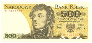 People's Republic of Poland, 500 zloty 1974 W