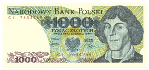 People's Republic of Poland, 1000 gold 1979 CL