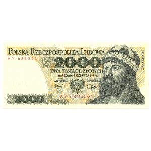 People's Republic of Poland, 2000 gold 1979 AY