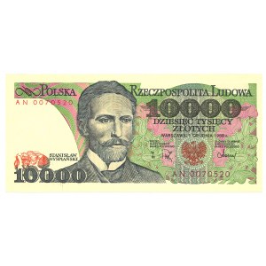 People's Republic of Poland, 10000 gold 1988 AN