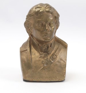 II RP, Bust of T. Kosciuszko plaster, 1920s - GEBHARDT print run in Lviv