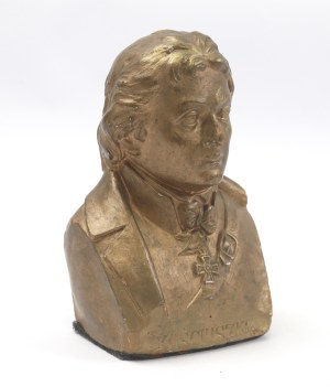 II RP, Bust of T. Kosciuszko plaster, 1920s - GEBHARDT print run in Lviv
