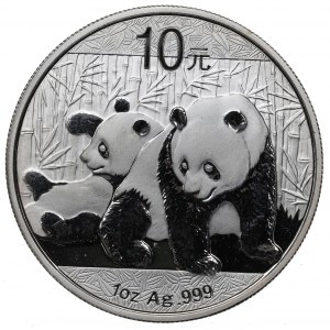 Chiny, 10 Yuanów Panda 2010