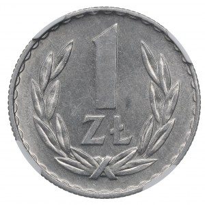 PRL, 1 zloty 1974 - NGC MS63