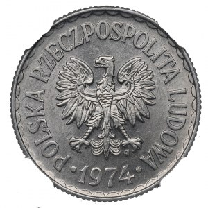 PRL, 1 zloty 1974 - NGC MS63