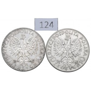 II RP, Zestaw 10 złotych 1932 Głowa kobiety