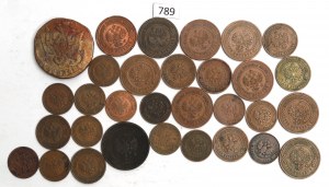 Rosja, Zestaw 1-5 kopiejek 1780-1916
