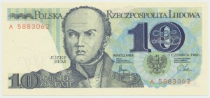 People's Republic of Poland, 10 gold 1982 A