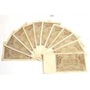 II RP, 10 zloty 1929 - set of 11 copies.