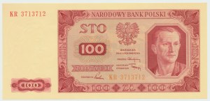 People's Republic of Poland, 100 gold 1948 KR