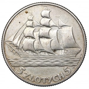 II Republic of Poland, 5 zloty 1936 Ship