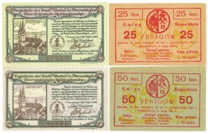 Notgeld set (Mikolov, Bismarkhuta) - 4 copies.