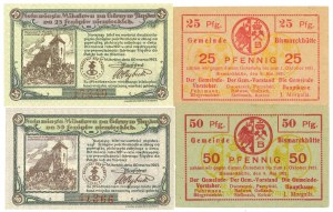 Notgeld set (Mikolov, Bismarkhuta) - 4 copies.