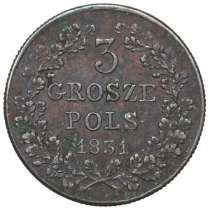 November Uprising, 3 groschen 1831