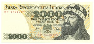 People's Republic of Poland, 2000 gold 1982 BP