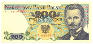 People's Republic of Poland, 200 gold 1979 AT