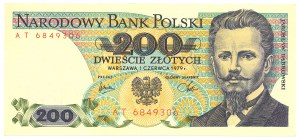People's Republic of Poland, 200 gold 1979 AT
