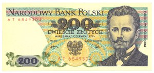 People's Republic of Poland, 200 gold 1979 AT