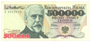 500,000 zloty 1993 Z