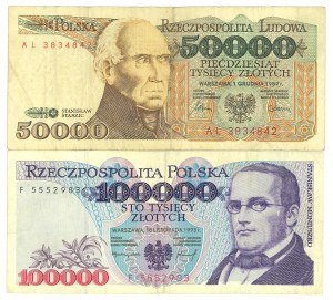 50,000 and 100,000 - set of 2 copies.