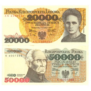 20 000 a 50 000 - sada 2 kusov.