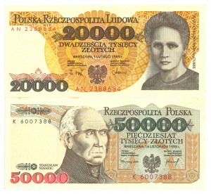 20,000 and 50,000 - set of 2 copies.