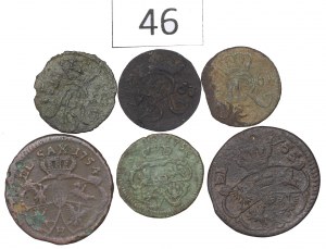 Augustus III Sas, Set of copper coins